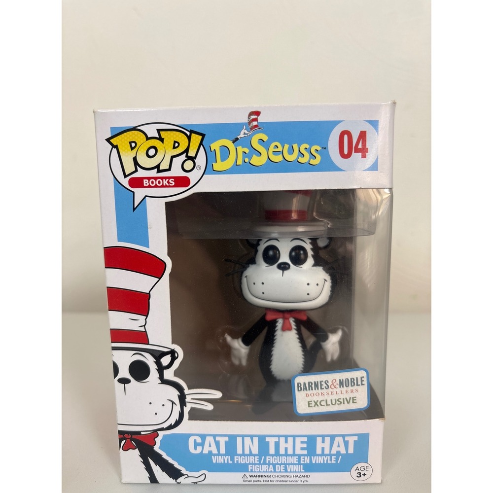 Funko Pop Books Dr Seuss Cat in the Hat 04 Barnes & Noble Exclusive Vinyl Figure